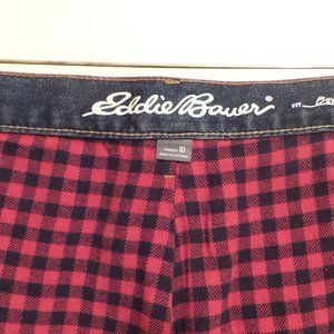 Eddie Bauer Buffalo Plaid lined boyfriend Jeans - Unworn